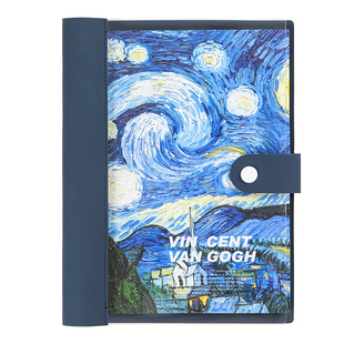 油画软皮活页本b5可拆卸笔记本不硌手本子透明外壳单卖封面替芯大容量高中生专用初中生大学生记事本日记本