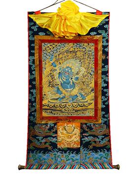 闯隆居家装饰挂画藏式刺绣唐卡画