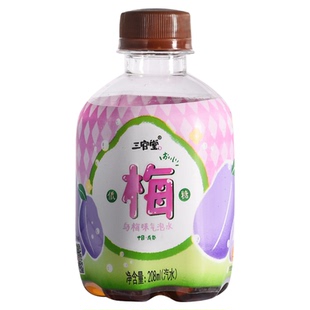 三官堂乌梅味气泡水208ml*6瓶整箱装碳酸气泡水果味饮料休闲饮品