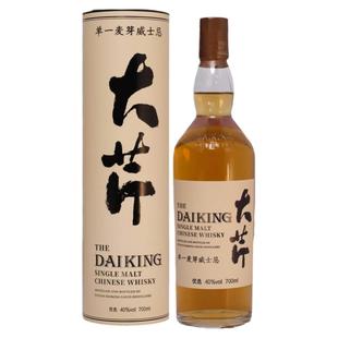 大芹威士忌优选波本桶酒洋酒单一麦芽酒微醺国产威士忌700ml马年