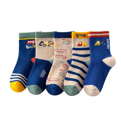 A类纯棉2026新品中筒棉袜抗起球