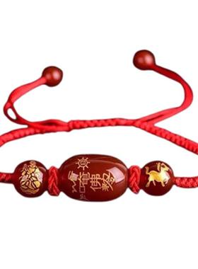 测试推荐男女红玛瑙无民族风手链