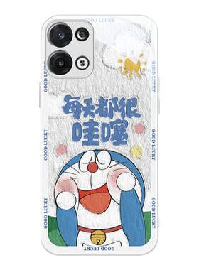 哆啦A梦金属玻璃适用华为手机壳