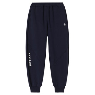 Navigare意大利小帆船男大童裤子2026秋冬儿童加绒加厚裤子