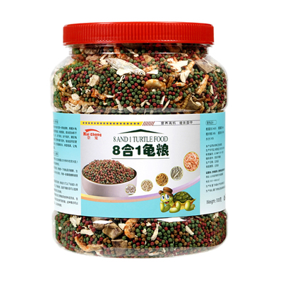 通用八合一营养龟粮鱼虾干冻肉干