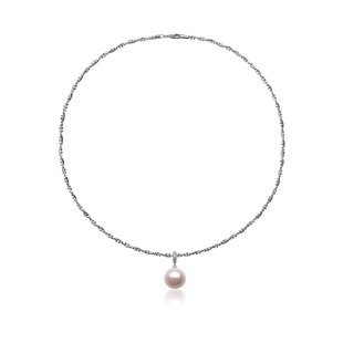 老凤祥官方淡水珍珠项链S925银吊坠锁骨链时尚轻奢正品珠宝礼物