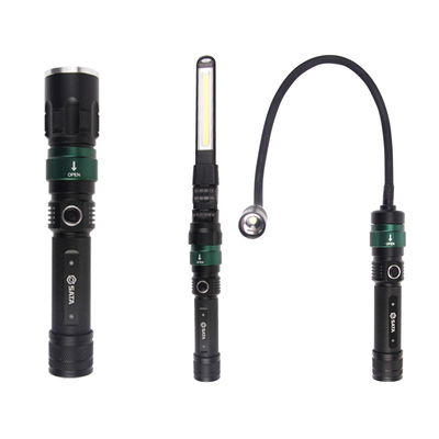 世达可换头强光手电工作灯