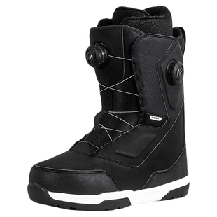 MECK单板滑雪鞋双钢丝扣快穿旋钮刻滑平花公园全能雪靴双boa硬度7