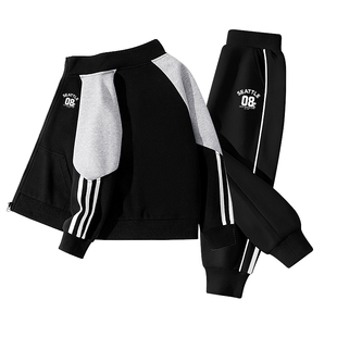 史努比儿童春装男童运动套装2026新款潮酷穿搭男孩外套春秋款上衣