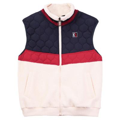 立领马甲女秋冬加绒保暖背心马夹