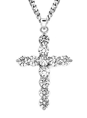 iceout欧美潮流复古十字架项链