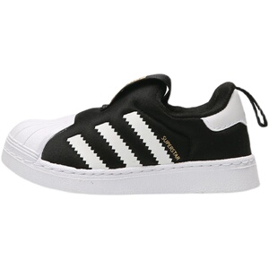 adidas阿迪达斯三叶草童鞋软底一脚蹬贝壳头运动休闲板鞋S82711