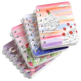 可爱卡通线圈小本子小学生便携随身口袋本记作业记事螺旋线圈本班级课堂奖励学生小奖品礼物迷你横线本子批发