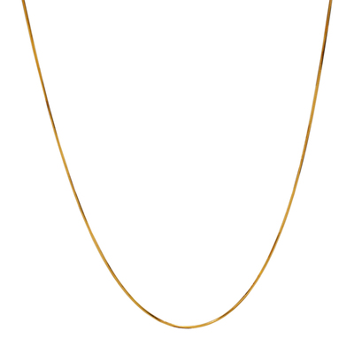 纯银镀金蛇骨链女复古项链高级感