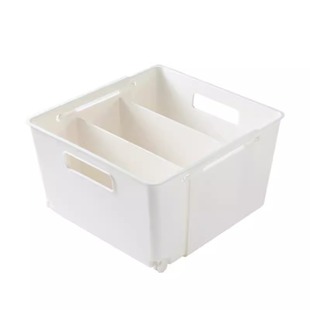 橱柜杂物收纳盒零食盒可伸缩置物分格盒子抽屉式拉篮厨房整理储物