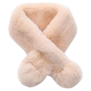 兔毛围巾女冬季加厚保暖毛绒脖套护颈仿皮草濑兔毛儿童獭兔毛围脖