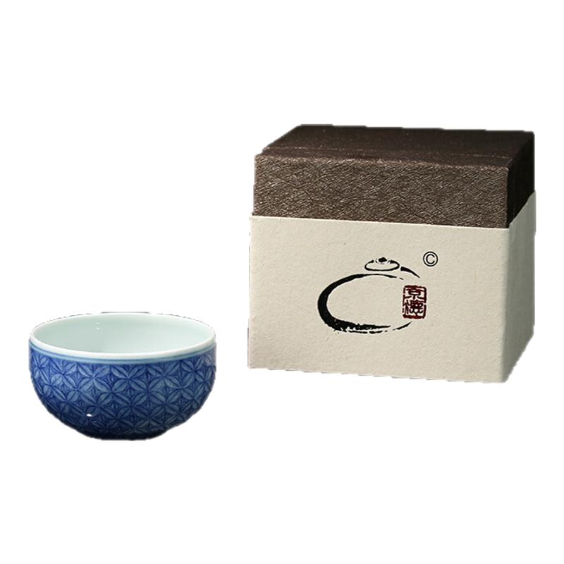 贵和祥景德镇陶瓷手绘青花主人杯