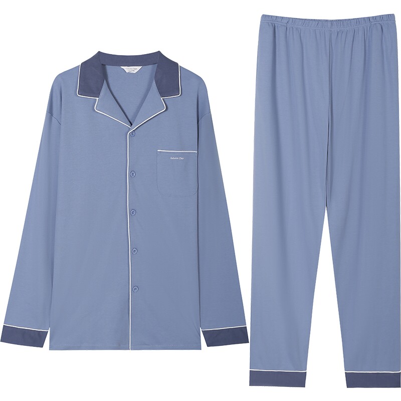 秋鹿【抗菌棉】睡衣女春秋长袖纯棉2023年秋季情侣家居服套装男士