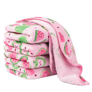 洗碗布抹布家用吸水加厚不易掉毛沾油厨房擦灶专用擦桌玻璃百洁布