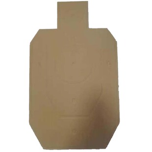 IPSC靶纸菱形IDPA分区双面半身实弹射击训练瓦楞纸板水弹BB弹靶纸