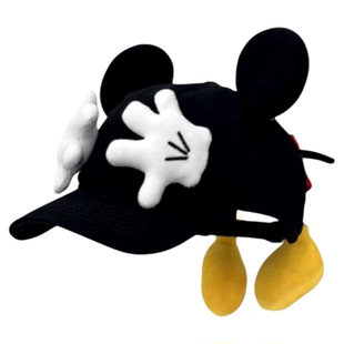 可爱卡通大耳朵米奇屁屁棒球帽子女造型设计恶搞网红拍照鸭舌帽潮