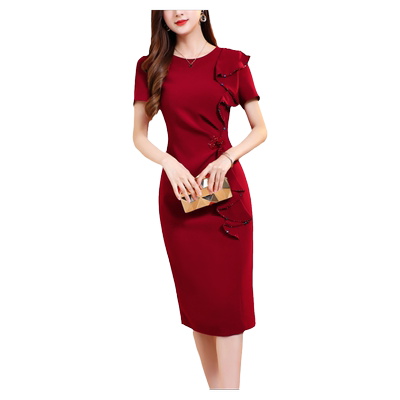 Jinkaix宴会礼服包臀裙聚酯显瘦