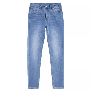 班尼路夏季薄款牛仔裤男2026新款高级感弹力修身直筒休闲长裤子男