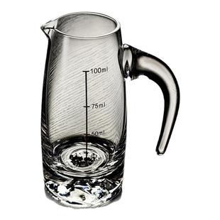 冰山底玻璃小酒杯饭店专用白酒分酒器一两杯轻奢高档精致高级感