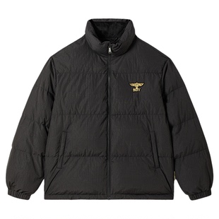 【松露奶油】BOYLONDON时尚立领短款冬季男女款90绒羽绒服N28045