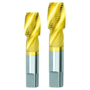 含钴镀钛螺旋管螺纹丝锥G/NPT/RC 英制美制盲孔攻牙机用不锈钢