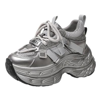 厚底老爹鞋女内增高小个子休闲鞋