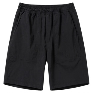 UTIMUS夏季运动速干短裤弹力宽松透气尼龙格立体剪裁男女休闲户外