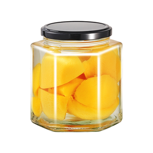 做黄桃罐头专用瓶空瓶子耐高温可蒸煮食品级加厚玻璃密封罐水果罐