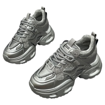 厚底休闲老爹鞋女2025冬季新款