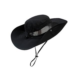 大头围速干透气渔夫帽男春夏登山徒步大帽檐户外钓鱼登山遮阳帽女