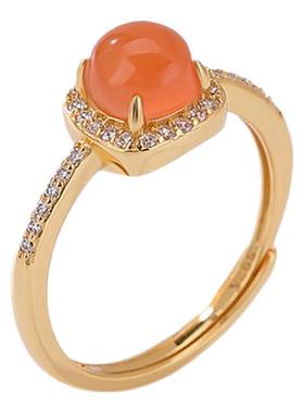 水红偏财戒指本月新品限时优惠