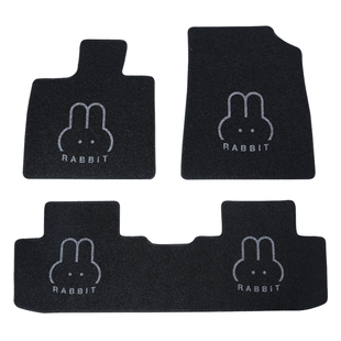 比亚迪宋plusdmi专用ev汽车丝圈脚垫后备箱垫地毯内饰配件女卡通