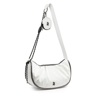 ozko鸥可斜挎包女骑行包运动健身包休闲单肩背包大容量百搭饺子包