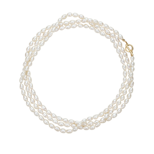 天然强光真淡水珍珠复古法式百搭气质项链女锁骨链高级感生日礼物