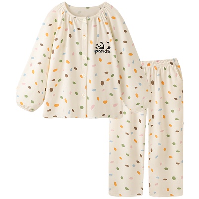 睡衣女春秋可爱莫代尔长袖家居服