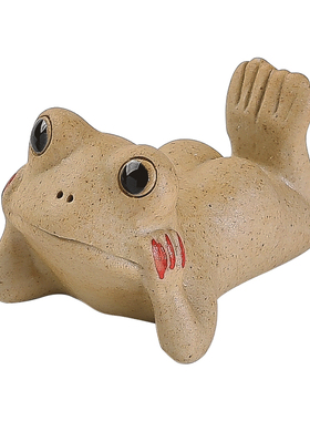 可爱禅意青蛙摆件陶瓷不褪色