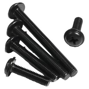 M2M2.5M3M4M5M6黑色304不锈钢十字圆头带垫电脑螺丝钉*3x4x20/30