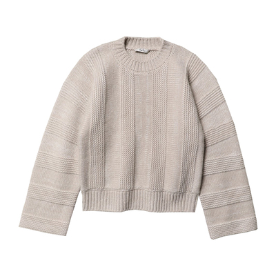 TANG TOWN自制温暖实穿时髦有型 粗棒针加厚康赛妮羊绒针织衫毛衣