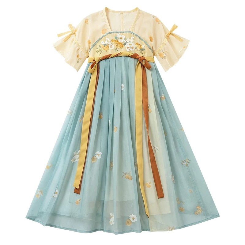 女童汉服夏季超仙襦裙古装连衣裙
