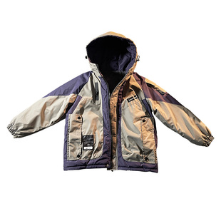 男童棉服冬装夹棉加厚外套2025新款洋气派克服加绒棉衣冬季冲锋衣