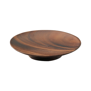 胡桃木实木高脚果盘点心盘精致水果盘干果零食盘茶点盘佛手柑托盘