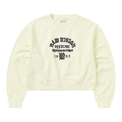 thisisneverthat®New Vision Crack W Crewneck短款秋冬百搭卫衣
