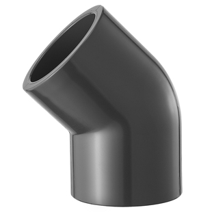 戎生UPVC美标45度弯头SCH80美标接头给水管化工配件135PVC管弯管