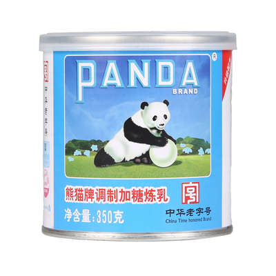 熊猫牌加糖炼奶350g*24罐整箱
