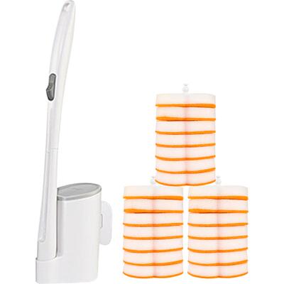 妙洁一次性马桶刷1刷杆+21片替换